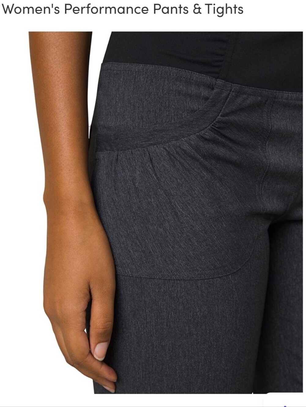 Prana Summit Pants Charcoal Gray XS Tall